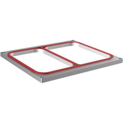Stalgast Siegelrahmen zweigeteilt für RK 1900; rot/silber Stalgast Siegelrahmen zweigeteilt für RK 1900; rot/silber