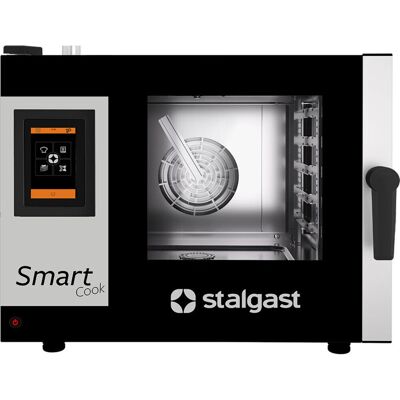 Stalgast Kombidämpfer SmartCook mit Touchscreen, 5x GN1/1; 79x69 cm (BxH); schwarz/silber Stalgast Kombidämpfer SmartCook mit Touchscreen, 5x GN1/1; 79x69 cm (BxH); schwarz/silber