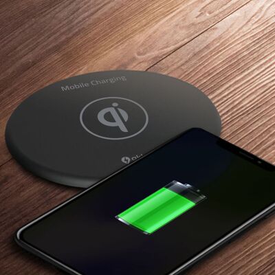 akkut Einbaulader QI FLAT für Möbel mit Wireless Charging; 3.5x13 cm (HxØ); schwarz akkut Einbaulader QI FLAT für Möbel mit Wireless Charging; 3.5x13 cm (HxØ); schwarz