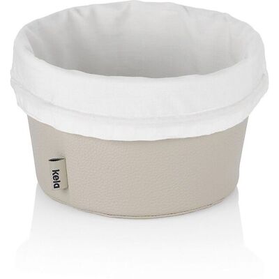 kela Brotkorb Grana PU-Leder silbergrau 11,0cm 28,0cmØ; 19x11 cm (ØxH); silber; rund kela Brotkorb Grana PU-Leder silbergrau 11,0cm 28,0cmØ; 19x11 cm (ØxH); silber; rund