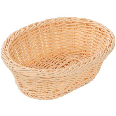 Stalgast Brot- und Obstkorb oval, stabiles Geflecht, Polypropylen; 23.5x7 cm (BxH); braun Stalgast Brot- und Obstkorb oval, stabiles Geflecht, Polypropylen; 23.5x7 cm (BxH); braun