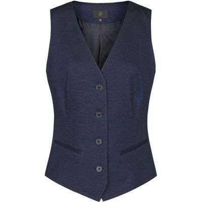 GREIFF Damen-Jerseyweste RF Casual; Kleidergröße 46; blau meliert GREIFF Damen-Jerseyweste RF Casual; Kleidergröße 46; blau meliert