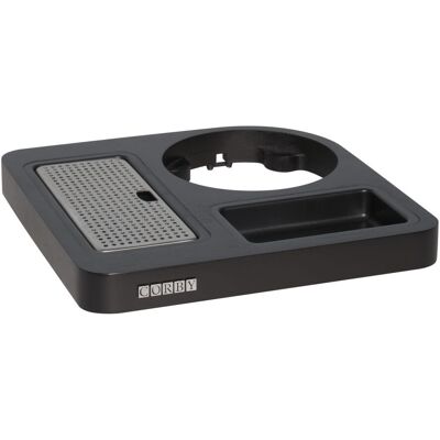 CORBY Canterbury Kompaktes Willkommenstablett in dunklem Holz; 23x3 cm (BxH); schwarz CORBY Canterbury Kompaktes Willkommenstablett in dunklem Holz; 23x3 cm (BxH); schwarz