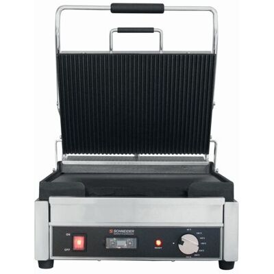 Schneider Kontaktgrilll; 41x42x24.5 cm (BxTxH); edelstahl Schneider Kontaktgrilll; 41x42x24.5 cm (BxTxH); edelstahl