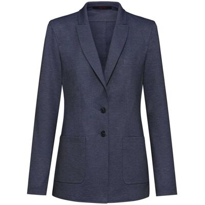 GREIFF Damen-Jerseylangblazer RF Casual; Kleidergröße 36; blau meliert GREIFF Damen-Jerseylangblazer RF Casual; Kleidergröße 36; blau meliert