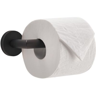 CORBY Corby Harrogate Toilettenrollenhalter aus poliertem Stahl; 6.5x16.5x5.5 cm (LxBxH); schwarz CORBY Corby Harrogate Toilettenrollenhalter aus poliertem Stahl; 6.5x16.5x5.5 cm (LxBxH); schwarz