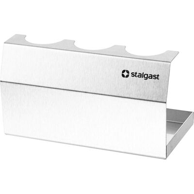 Stalgast Hot-Dog Ständer, für drei Hot-Dogs; 21.7x11.8x11 cm (BxHxT); silber Stalgast Hot-Dog Ständer, für drei Hot-Dogs; 21.7x11.8x11 cm (BxHxT); silber