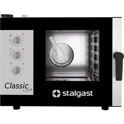 Stalgast Kombidämpfer ClassicCook, 5x GN1/1, Elektro; 79x69 cm (BxH); schwarz/silber Stalgast Kombidämpfer ClassicCook, 5x GN1/1, Elektro; 79x69 cm (BxH); schwarz/silber