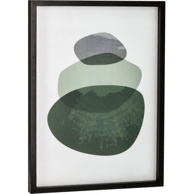 Wandbild Arvid; 30x40 cm (LxH); schwarz/grün/weiß Wandbild Arvid; 30x40 cm (LxH); schwarz/grün/weiß