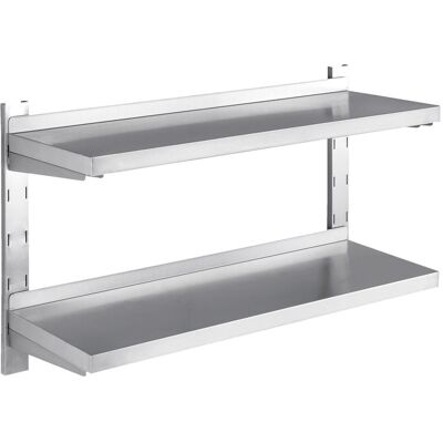 PULSIVA Wandregal Tondo; 90x30 cm (BxT); silber PULSIVA Wandregal Tondo; 90x30 cm (BxT); silber