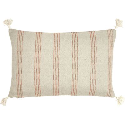 ERWIN M. Kissenhülle Torano breit gestreift; 30x50 cm (BxL); creme/terrakotta ERWIN M. Kissenhülle Torano breit gestreift; 30x50 cm (BxL); creme/terrakotta