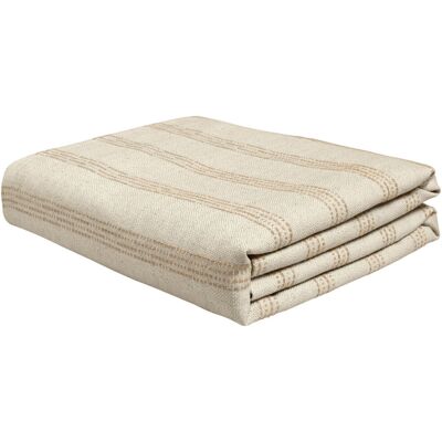 ERWIN M. Plaid Torano gestreift; 105x165 cm (BxL); creme/beige ERWIN M. Plaid Torano gestreift; 105x165 cm (BxL); creme/beige