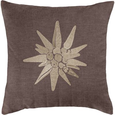 ERWIN M. Kissenhülle Alpino Blumen-Motiv; 40x40 cm (BxL); braun ERWIN M. Kissenhülle Alpino Blumen-Motiv; 40x40 cm (BxL); braun