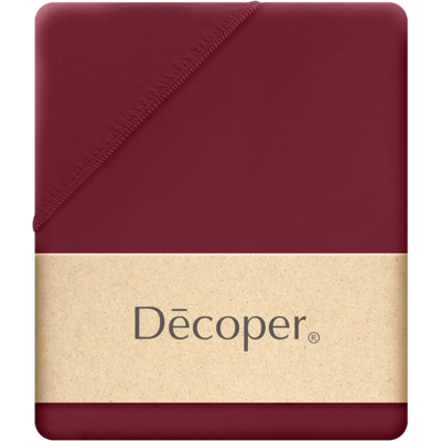 Decoper Decoper ® Mako-Feinjersey Spannbettlaken aus 100% Baumwolle; 180-200x200 cm (BxL); bordeaux Decoper Decoper ® Mako-Feinjersey Spannbettlaken aus 100% Baumwolle; 180-200x200 cm (BxL); bordeaux