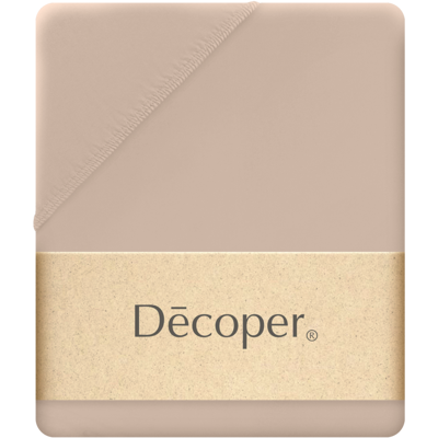 Decoper Decoper ® Mako-Feinjersey Spannbettlaken aus 100% Baumwolle; 180-200x200 cm (BxL); sand Decoper Decoper ® Mako-Feinjersey Spannbettlaken aus 100% Baumwolle; 180-200x200 cm (BxL); sand