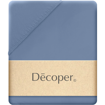 Decoper Decoper ® Mako-Feinjersey Spannbettlaken aus 100% Baumwolle; 180-200x200 cm (BxL); blau Decoper Decoper ® Mako-Feinjersey Spannbettlaken aus 100% Baumwolle; 180-200x200 cm (BxL); blau