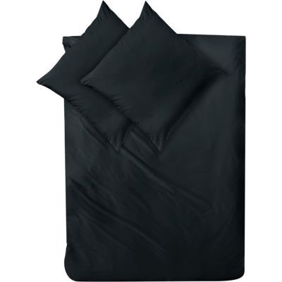 Decoper Decoper ® Mako-Satin Bettwäsche-Set aus 100% Baumwolle; 200x200 cm (BxL), 80x80 cm (LxB); schwarz Decoper Decoper ® Mako-Satin Bettwäsche-Set aus 100% Baumwolle; 200x200 cm (BxL), 80x80 cm (LxB); schwarz