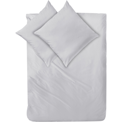Decoper Decoper ® Mako-Satin Bettwäsche-Set aus 100% Baumwolle; 200x200 cm (BxL), 80x80 cm (LxB); silber Decoper Decoper ® Mako-Satin Bettwäsche-Set aus 100% Baumwolle; 200x200 cm (BxL), 80x80 cm (LxB); silber