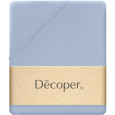 Decoper Decoper ® Mako-Feinjersey Spannbettlaken aus 100% Baumwolle; 120x200 cm (BxL); azurblau Decoper Decoper ® Mako-Feinjersey Spannbettlaken aus 100% Baumwolle; 120x200 cm (BxL); azurblau