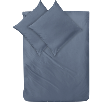 Decoper Decoper ® Mako-Satin Bettwäsche-Set aus 100% Baumwolle; 200x200 cm (BxL), 80x80 cm (LxB); denim Decoper Decoper ® Mako-Satin Bettwäsche-Set aus 100% Baumwolle; 200x200 cm (BxL), 80x80 cm (LxB); denim