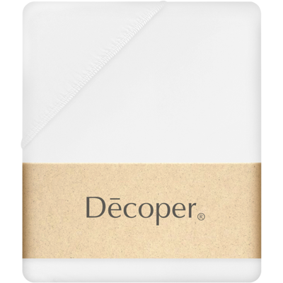 Decoper Decoper ® Mako-Feinjersey Spannbettlaken aus 100% Baumwolle; 100x220 cm (BxL); weiß Decoper Decoper ® Mako-Feinjersey Spannbettlaken aus 100% Baumwolle; 100x220 cm (BxL); weiß
