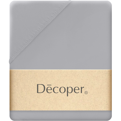 Decoper Decoper ® Mako-Feinjersey Spannbettlaken aus 100% Baumwolle; 180-200x200 cm (BxL); grau Decoper Decoper ® Mako-Feinjersey Spannbettlaken aus 100% Baumwolle; 180-200x200 cm (BxL); grau
