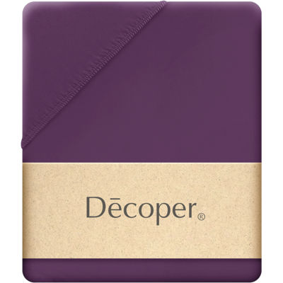 Decoper Decoper ® Mako-Feinjersey Spannbettlaken aus 100% Baumwolle; 90-100x200 cm (BxL); pflaume Decoper Decoper ® Mako-Feinjersey Spannbettlaken aus 100% Baumwolle; 90-100x200 cm (BxL); pflaume