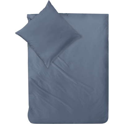 Decoper Decoper ® Mako-Satin Bettwäsche-Set aus 100% Baumwolle; 135x200 cm (BxL), 80x80 cm (LxB); denim Decoper Decoper ® Mako-Satin Bettwäsche-Set aus 100% Baumwolle; 135x200 cm (BxL), 80x80 cm (LxB); denim