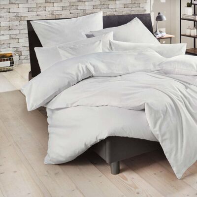 Decoper Mako-Satin Bettwäsche Pure aus 100% Baumwolle; 135x200 cm (BxL), 80x80 cm (LxB); weiß Decoper Mako-Satin Bettwäsche Pure aus 100% Baumwolle; 135x200 cm (BxL), 80x80 cm (LxB); weiß