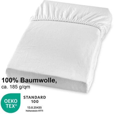 bertsch Hotelwäsche Jersey-Spannbettlaken ca. 90-100/200 cm; 90x200 cm (BxL); weiß bertsch Hotelwäsche Jersey-Spannbettlaken ca. 90-100/200 cm; 90x200 cm (BxL); weiß