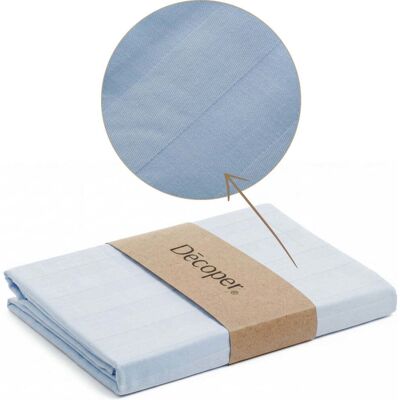 Decoper Streifsatin Bettwäsche Set; 135x200 cm (BxL), 60x80 cm (LxB); blau Decoper Streifsatin Bettwäsche Set; 135x200 cm (BxL), 60x80 cm (LxB); blau