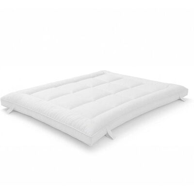 The White Stone Topper 800, Memory Foam 9 Zonen, mit Eckgummis; 140-140x200-200 cm (BxL); weiß The White Stone Topper 800, Memory Foam 9 Zonen, mit Eckgummis; 140-140x200-200 cm (BxL); weiß