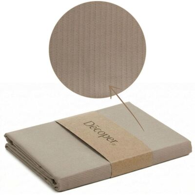 Decoper Streifsatin Bettwäsche Set; 135x200 cm (BxL), 60x80 cm (LxB); taupe Decoper Streifsatin Bettwäsche Set; 135x200 cm (BxL), 60x80 cm (LxB); taupe