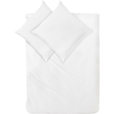 Decoper Decoper ® Mako-Satin Bettwäsche-Set aus 100% Baumwolle; 200x200 cm (BxL), 80x80 cm (LxB); weiß Decoper Decoper ® Mako-Satin Bettwäsche-Set aus 100% Baumwolle; 200x200 cm (BxL), 80x80 cm (LxB); weiß