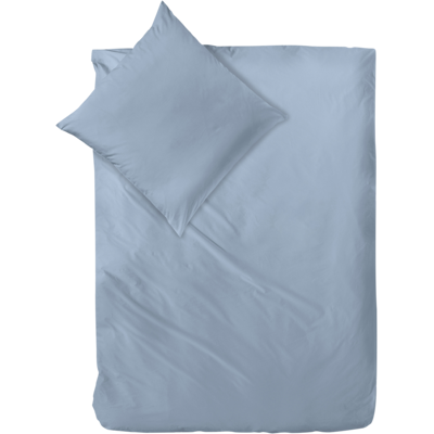 Decoper Decoper ® Mako-Satin Bettwäsche-Set aus 100% Baumwolle; 135x200 cm (BxL), 80x80 cm (LxB); rauchblau Decoper Decoper ® Mako-Satin Bettwäsche-Set aus 100% Baumwolle; 135x200 cm (BxL), 80x80 cm (LxB); rauchblau