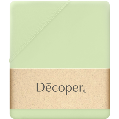 Decoper Decoper ® Mako-Feinjersey Spannbettlaken aus 100% Baumwolle; 180-200x200 cm (BxL); hellgrün Decoper Decoper ® Mako-Feinjersey Spannbettlaken aus 100% Baumwolle; 180-200x200 cm (BxL); hellgrün