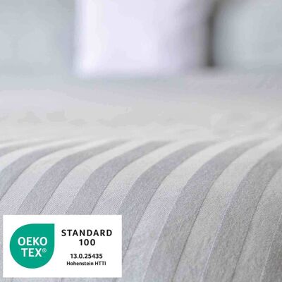 bertsch Hotelwäsche Satin-Bettwäsche Riga mit 8mm Feinstreifen in 80/80 cm & 140/210cm; 140x210 cm (BxL), 80x80 cm (LxB); weiß bertsch Hotelwäsche Satin-Bettwäsche Riga mit 8mm Feinstreifen in 80/80 cm & 140/210cm; 140x210 cm (BxL), 80x80 cm (LxB); weiß