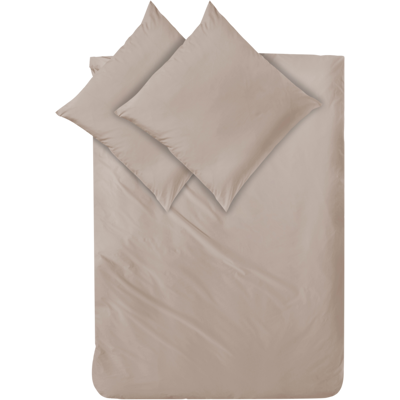 Decoper Decoper ® Mako-Satin Bettwäsche-Set aus 100% Baumwolle; 200x200 cm (BxL), 80x80 cm (LxB); taupe Decoper Decoper ® Mako-Satin Bettwäsche-Set aus 100% Baumwolle; 200x200 cm (BxL), 80x80 cm (LxB); taupe