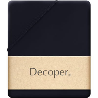 Decoper Decoper ® Mako-Feinjersey Spannbettlaken aus 100% Baumwolle; 180-200x200 cm (BxL); schwarz Decoper Decoper ® Mako-Feinjersey Spannbettlaken aus 100% Baumwolle; 180-200x200 cm (BxL); schwarz