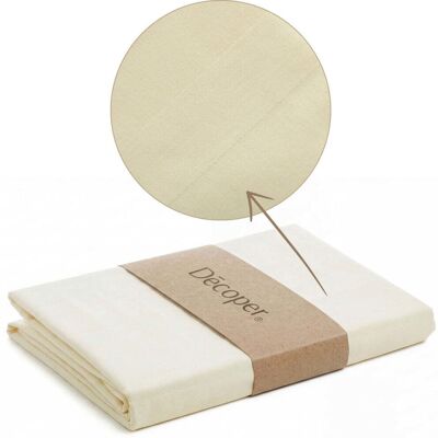 Decoper Streifsatin Bettwäsche Set; 135x200 cm (BxL), 80x80 cm (LxB); gelb Decoper Streifsatin Bettwäsche Set; 135x200 cm (BxL), 80x80 cm (LxB); gelb
