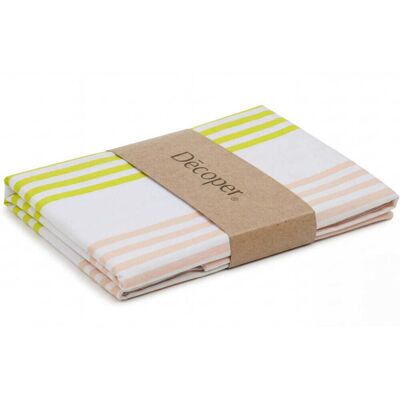 Decoper Renforcé Bettwäsche Set; 135x200 cm (BxL), 60x80 cm (LxB); grün/weiß/braun Decoper Renforcé Bettwäsche Set; 135x200 cm (BxL), 60x80 cm (LxB); grün/weiß/braun