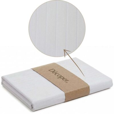 Decoper Streifsatin Bettwäsche Set; 135x200 cm (BxL), 60x80 cm (LxB); silber Decoper Streifsatin Bettwäsche Set; 135x200 cm (BxL), 60x80 cm (LxB); silber