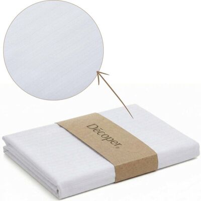 Decoper Streifsatin Bettwäsche Set; 135x200 cm (BxL), 60x80 cm (LxB); weiß Decoper Streifsatin Bettwäsche Set; 135x200 cm (BxL), 60x80 cm (LxB); weiß