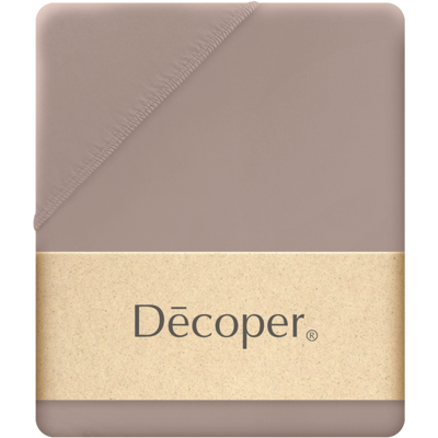 Decoper Decoper ® Mako-Feinjersey Spannbettlaken aus 100% Baumwolle; 180-200x200 cm (BxL); hellbraun Decoper Decoper ® Mako-Feinjersey Spannbettlaken aus 100% Baumwolle; 180-200x200 cm (BxL); hellbraun
