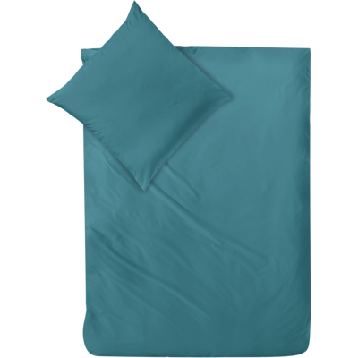 Decoper Decoper ® Mako-Satin Bettwäsche-Set aus 100% Baumwolle; 135x200 cm (BxL), 80x80 cm (LxB); türkis Decoper Decoper ® Mako-Satin Bettwäsche-Set aus 100% Baumwolle; 135x200 cm (BxL), 80x80 cm (LxB); türkis