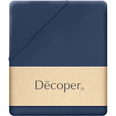 Decoper Decoper ® Mako-Feinjersey Spannbettlaken aus 100% Baumwolle; 90-100x200 cm (BxL); dunkelblau Decoper Decoper ® Mako-Feinjersey Spannbettlaken aus 100% Baumwolle; 90-100x200 cm (BxL); dunkelblau
