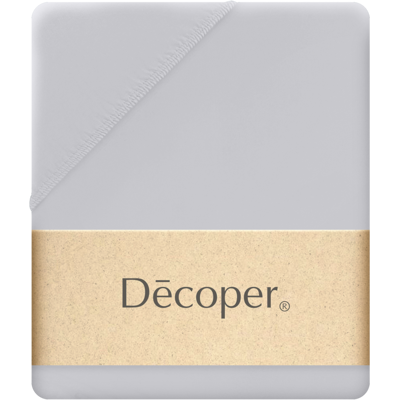 Decoper Decoper ® Mako-Feinjersey Spannbettlaken aus 100% Baumwolle; 90-100x200 cm (BxL); hellgrau Decoper Decoper ® Mako-Feinjersey Spannbettlaken aus 100% Baumwolle; 90-100x200 cm (BxL); hellgrau