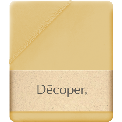 Decoper Decoper ® Mako-Feinjersey Spannbettlaken aus 100% Baumwolle; 180-200x200 cm (BxL); senf Decoper Decoper ® Mako-Feinjersey Spannbettlaken aus 100% Baumwolle; 180-200x200 cm (BxL); senf