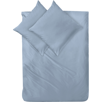 Decoper Decoper ® Mako-Satin Bettwäsche-Set aus 100% Baumwolle; 200x200 cm (BxL), 80x80 cm (LxB); rauchblau Decoper Decoper ® Mako-Satin Bettwäsche-Set aus 100% Baumwolle; 200x200 cm (BxL), 80x80 cm (LxB); rauchblau