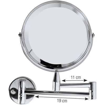 PULSIVA Vergrößerungsspiegel Fura; 27.5x17 cm (HxØ); silber; rund PULSIVA Vergrößerungsspiegel Fura; 27.5x17 cm (HxØ); silber; rund